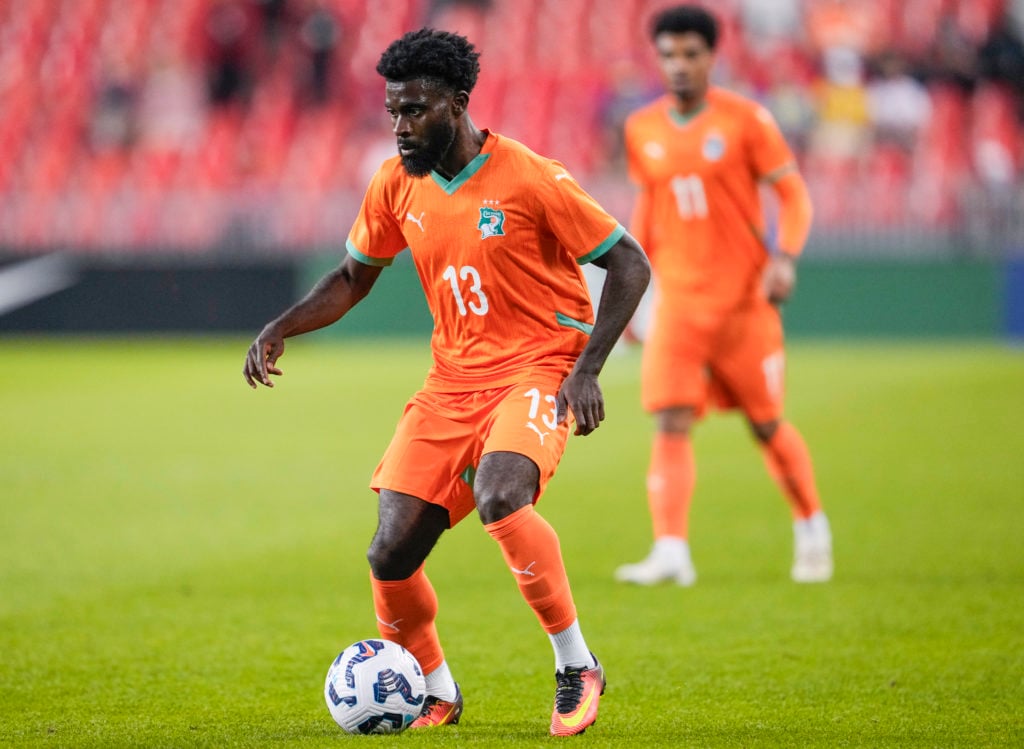 Jeremie Boga in action for the Ivory Coast.