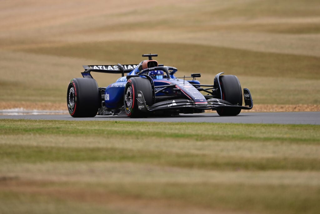 Alex Albon during qualifying at the 2025 British Grand Prix