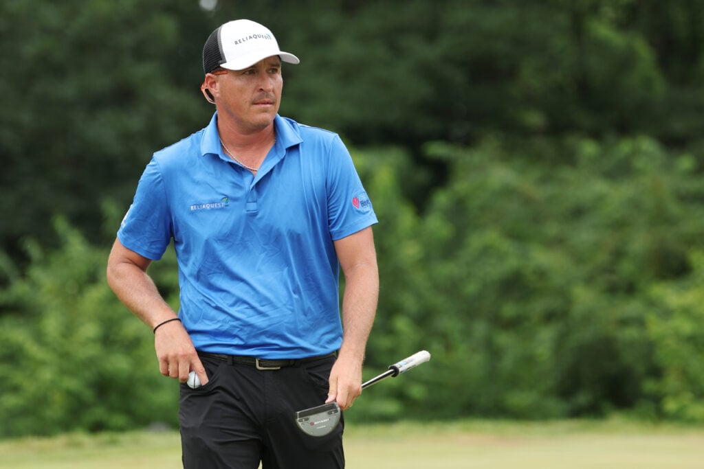 Kevin Roy looks on during round three of the John Deere Classic at TPC Deere Run