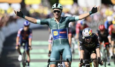Tour de France, stage eight: Jonathan Milan takes first win, and increasing tension between UAE and Visma
