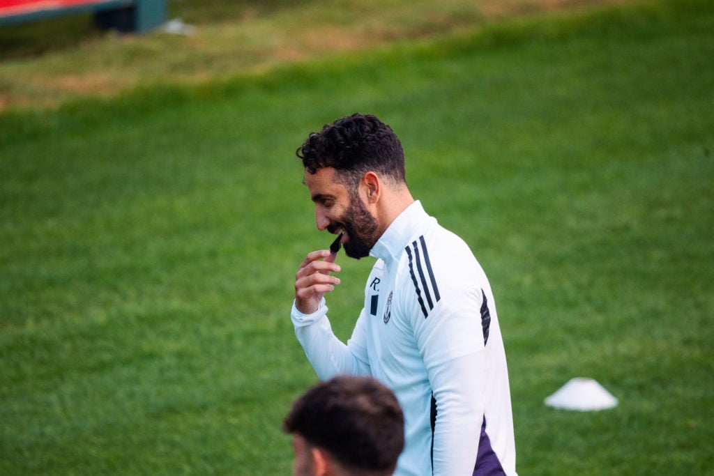 Manchester United head coach Ruben Amorim in pre-season training.