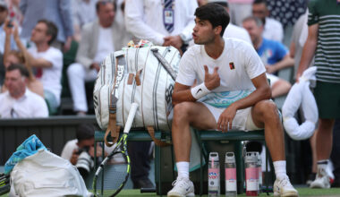 Lindsay Davenport points out the ‘weird’ thing she noticed Carlos Alcaraz shout at his box during the Wimbledon final