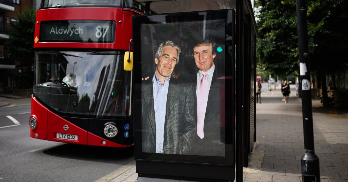 Trump and Epstein Image Appears by U.S. Embassy in London