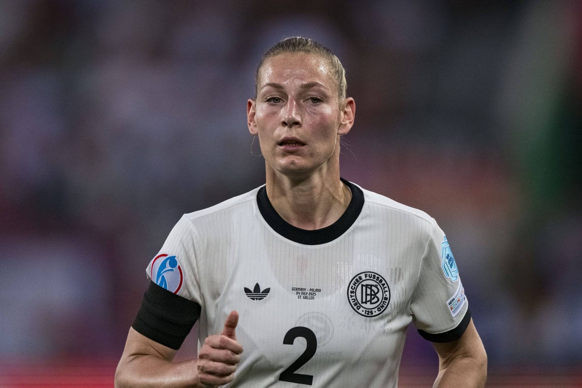Germany’s Sarai Linder out of Euro 2025 semi-final against Spain with ankle injury