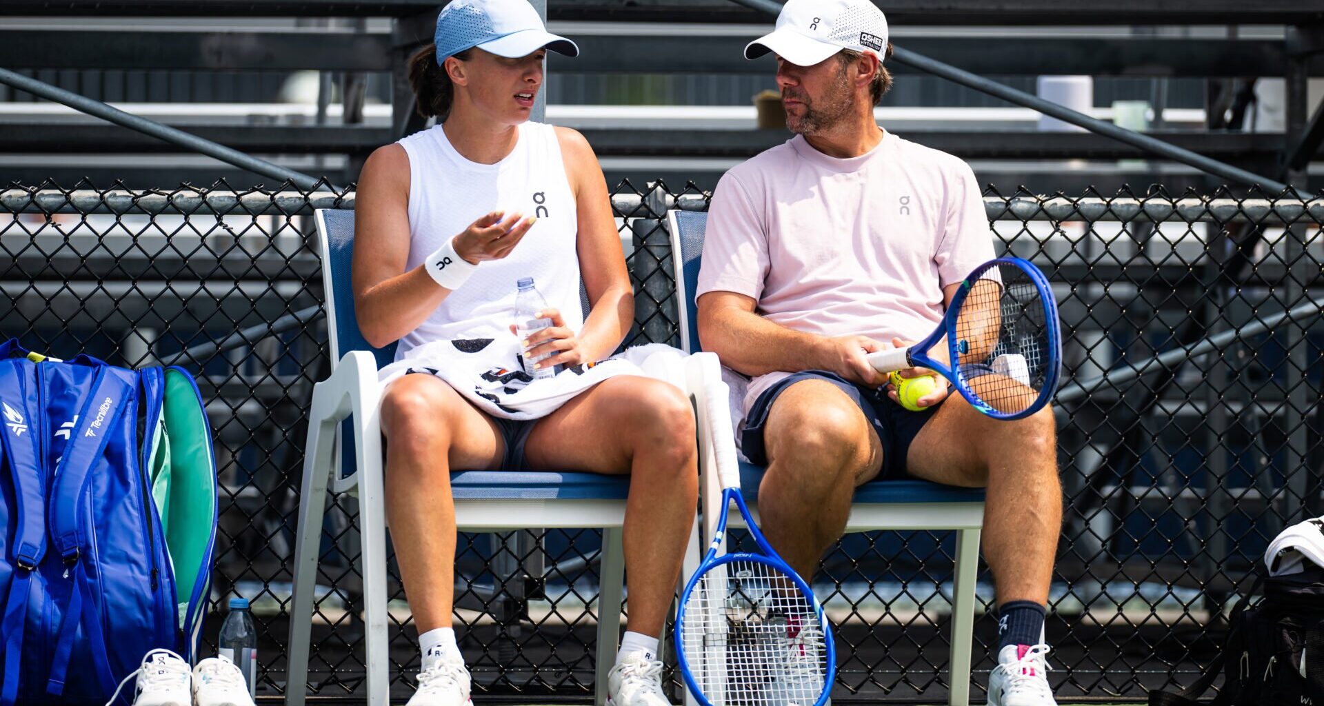 Wim Fissette responds when asked if he would ever coach on the ATP Tour after leading Iga Swiatek to the Wimbledon title