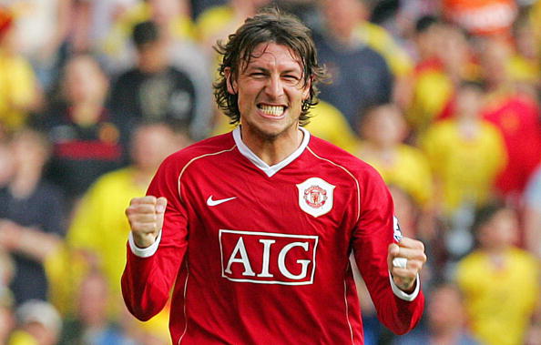 Manchester United's Gabriel Heinze celeb