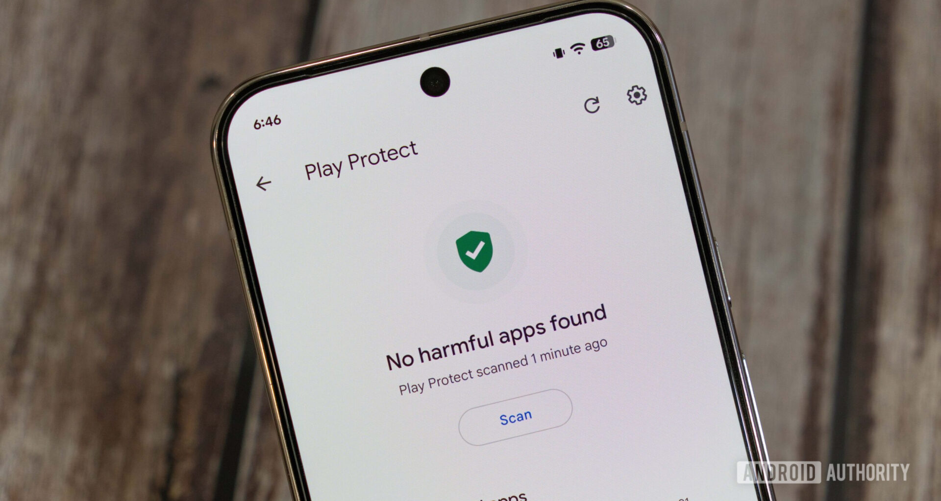Google Play Protect Apps scanned