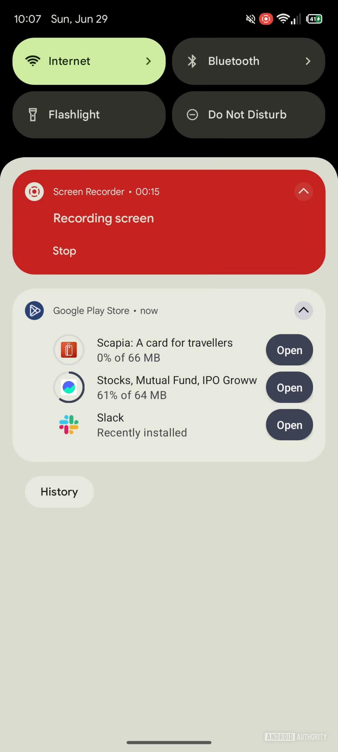 Google Play Store download progress notification (2)
