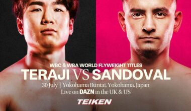 DAZN picks up July 30 Teraji vs Sandoval tripleheader from Yokohama