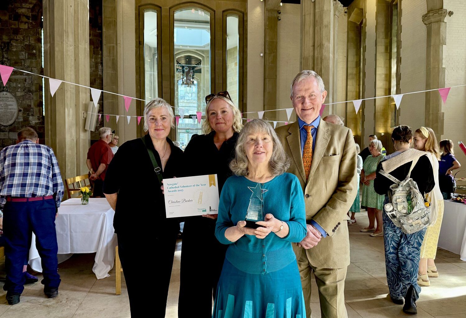 Christine Receives Newgate Volunteer of the Year Award at Sheffield Cathedral — Sheffield Cathedral