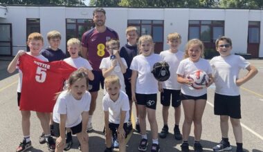 Paralympian and former Team GB football captain visits Berrow for fitness fundraiser