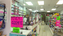 Inside a pharmacy in Tijuana.