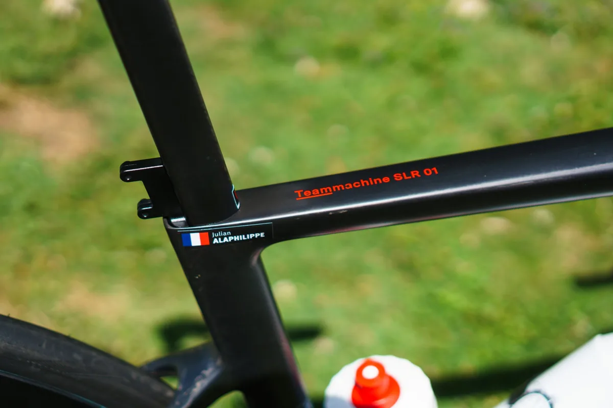 Julian Alaphilippe's BMC Teammachiine SLR 01 at the 2025 Tour de France