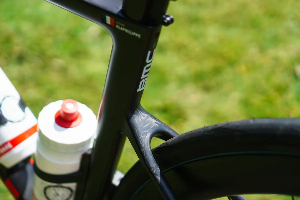 Julian Alaphilippe's BMC Teammachiine SLR 01 at the 2025 Tour de France