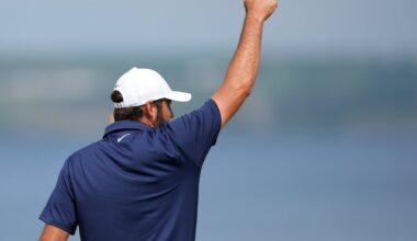 Scottie Scheffler makes double bogey but leads by five – The Irish Times
