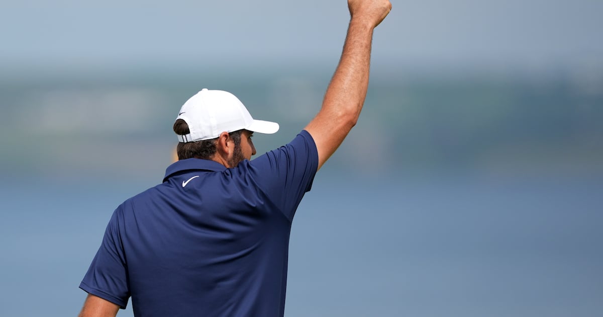 Scottie Scheffler makes double bogey but leads by five – The Irish Times