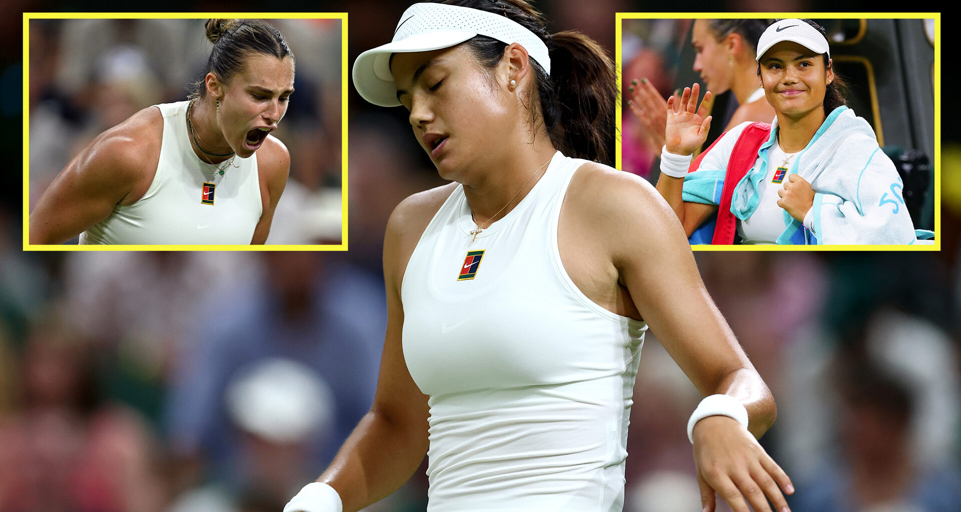 Emma Raducanu knocked out of Wimbledon as Aryna Sabalenka emulates Serena Williams