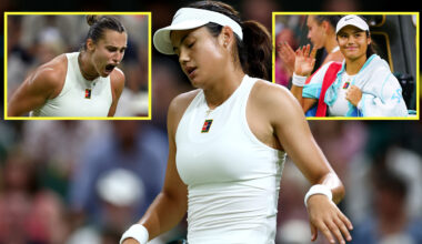 Emma Raducanu knocked out of Wimbledon as Aryna Sabalenka emulates Serena Williams