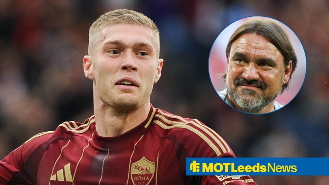 Leeds United manager Daniel Farke and Roma striker Artem Dovbyk