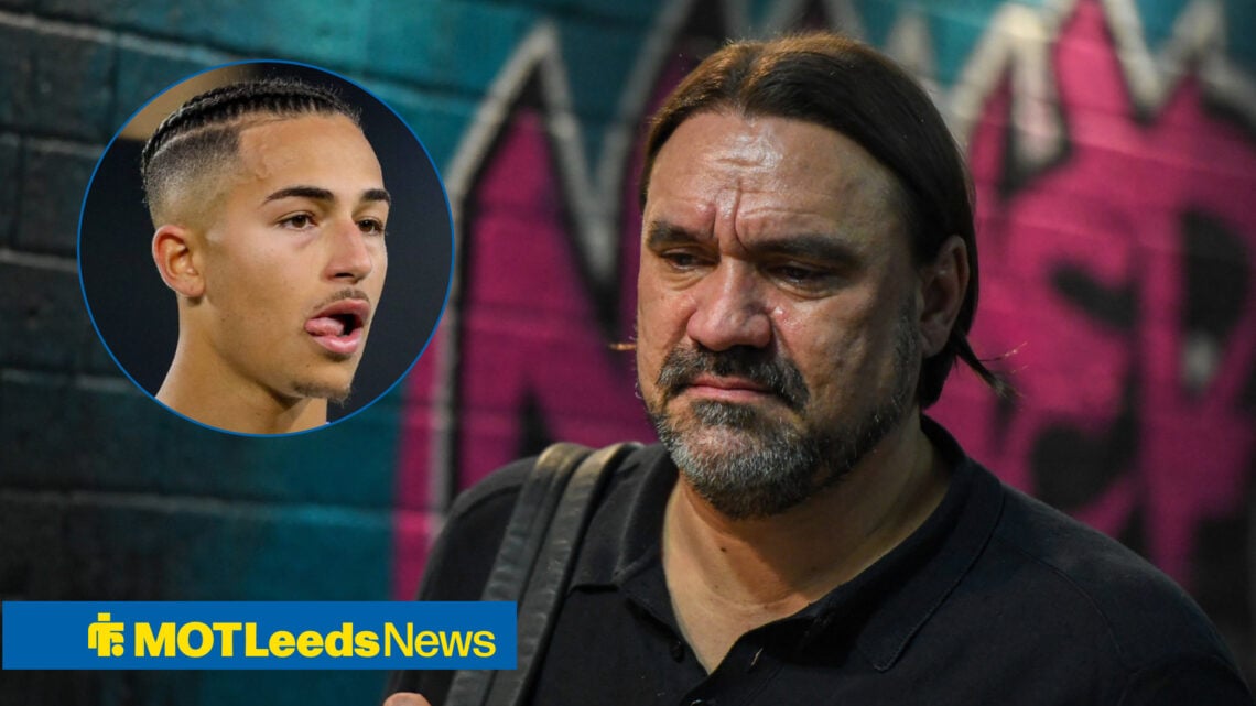 Leeds United striker Mateo Joseph and Daniel Farke