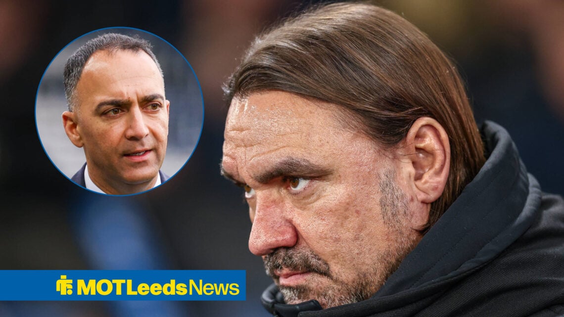 Leeds United manager Daniel Farke and Paraag Marathe