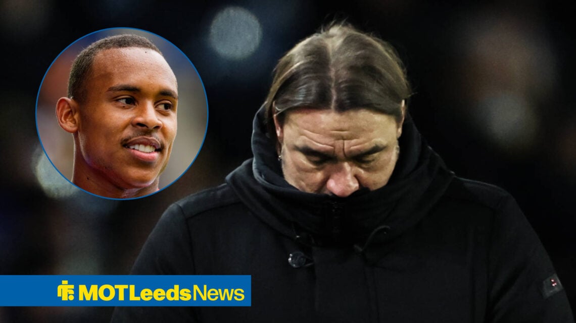 Leeds United manager Daniel Farke and Feyenoord forward Igor Paixao
