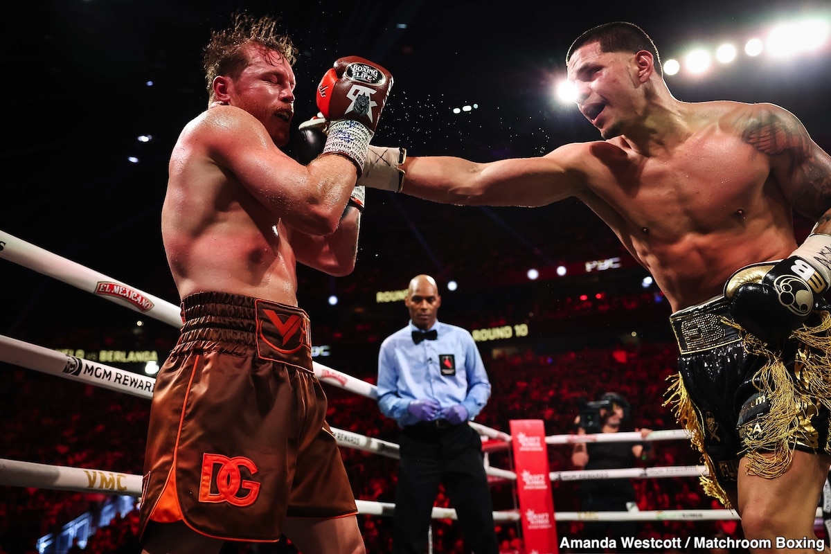 Image: Edgar Berlanga's Strategy to Defeat Canelo Alvarez in a Rematch: Defense, Volume, and Inside Fighting