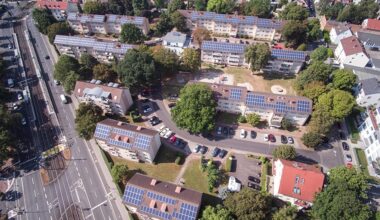 Rooftop solar panels in Germany.