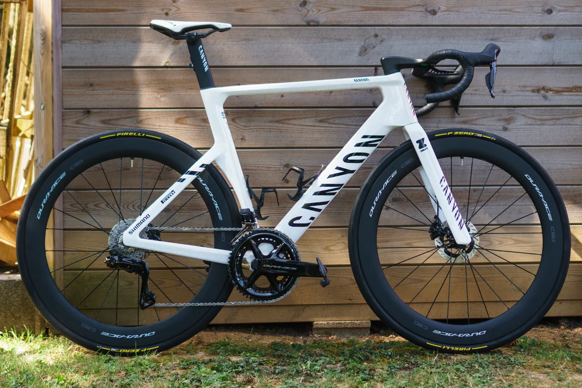 Mathieu van der Poel's Canyon Aeroad CFR at the 2025 Tour de France