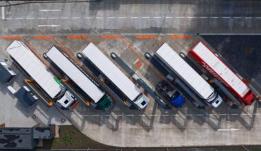 Trucks from above