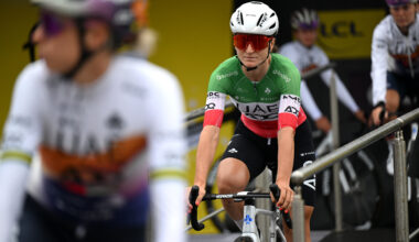 Elisa Longo Borghini of Italy and UAE Team ADQ prior to the 4th Tour de France Femmes 2025 before Stage 2