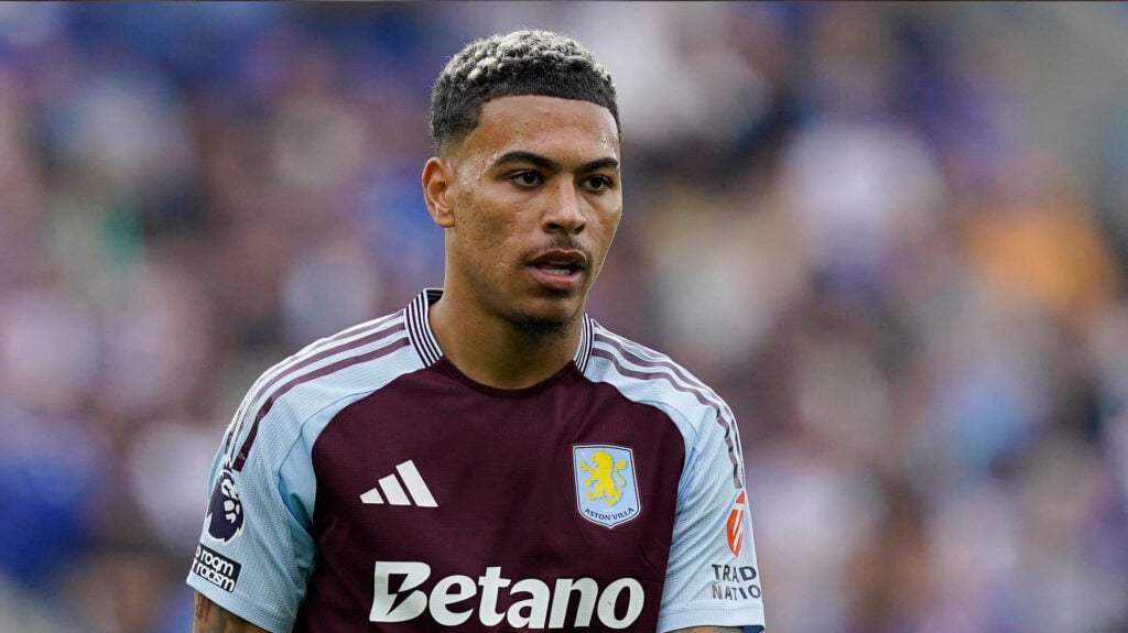 Morgan Rogers playing for Aston Villa