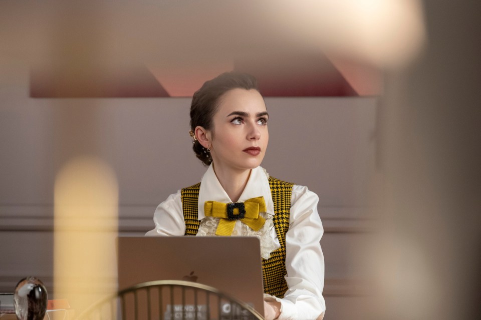 Lily Collins as Emily in Emily in Paris.