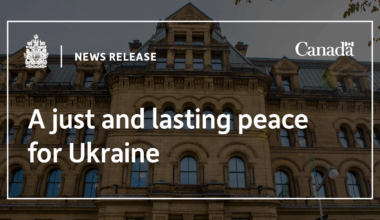 A just and lasting peace for Ukraine
