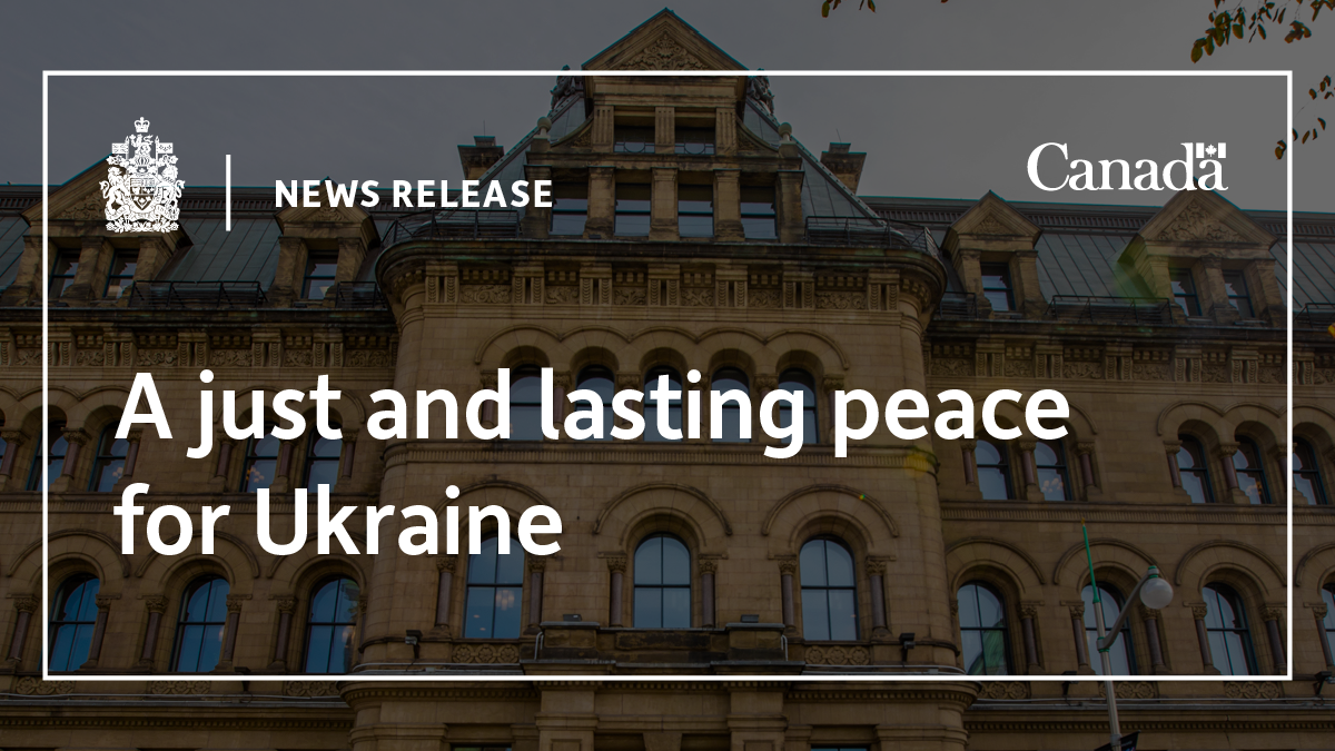 A just and lasting peace for Ukraine