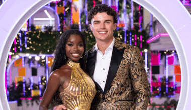 Olandria and Nic on 'Love Island USA' season 7.