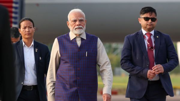 PM Modi arrived in London early Thursday. 