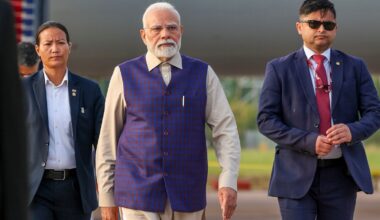 Prime Minister Narendra Modi upon his arrival in UK, Wednesday