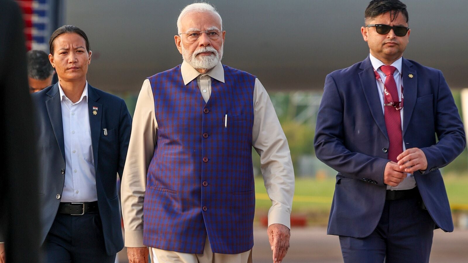 Prime Minister Narendra Modi upon his arrival in UK, Wednesday