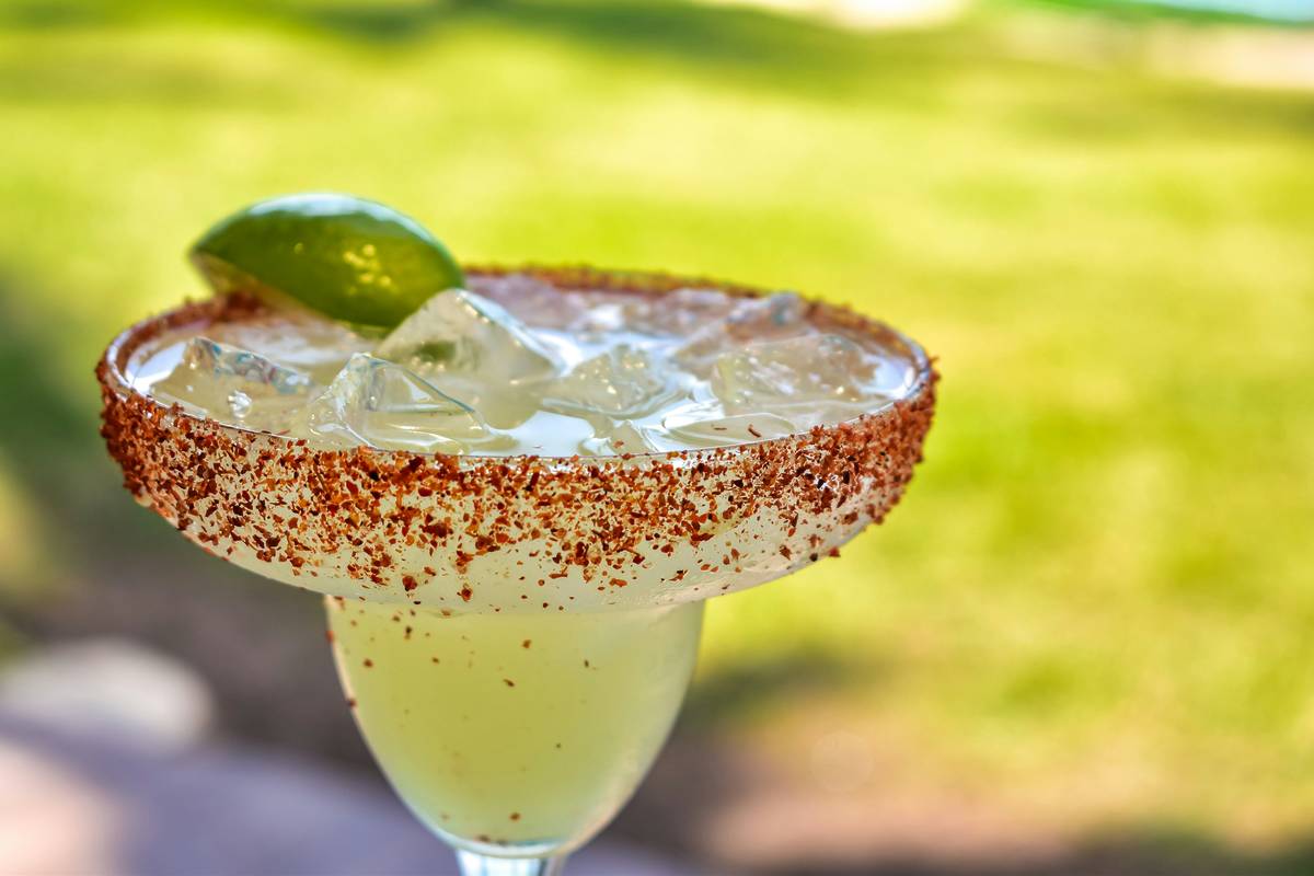 A spice margarita in the sunshine