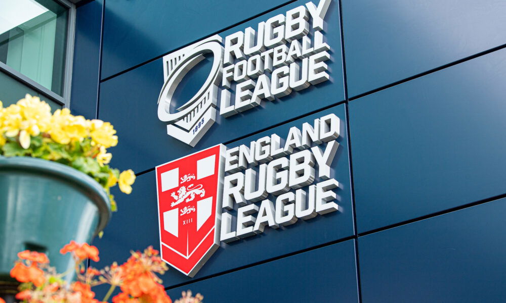 Rugby Football League (RFL) and England Rugby League logos - Super League