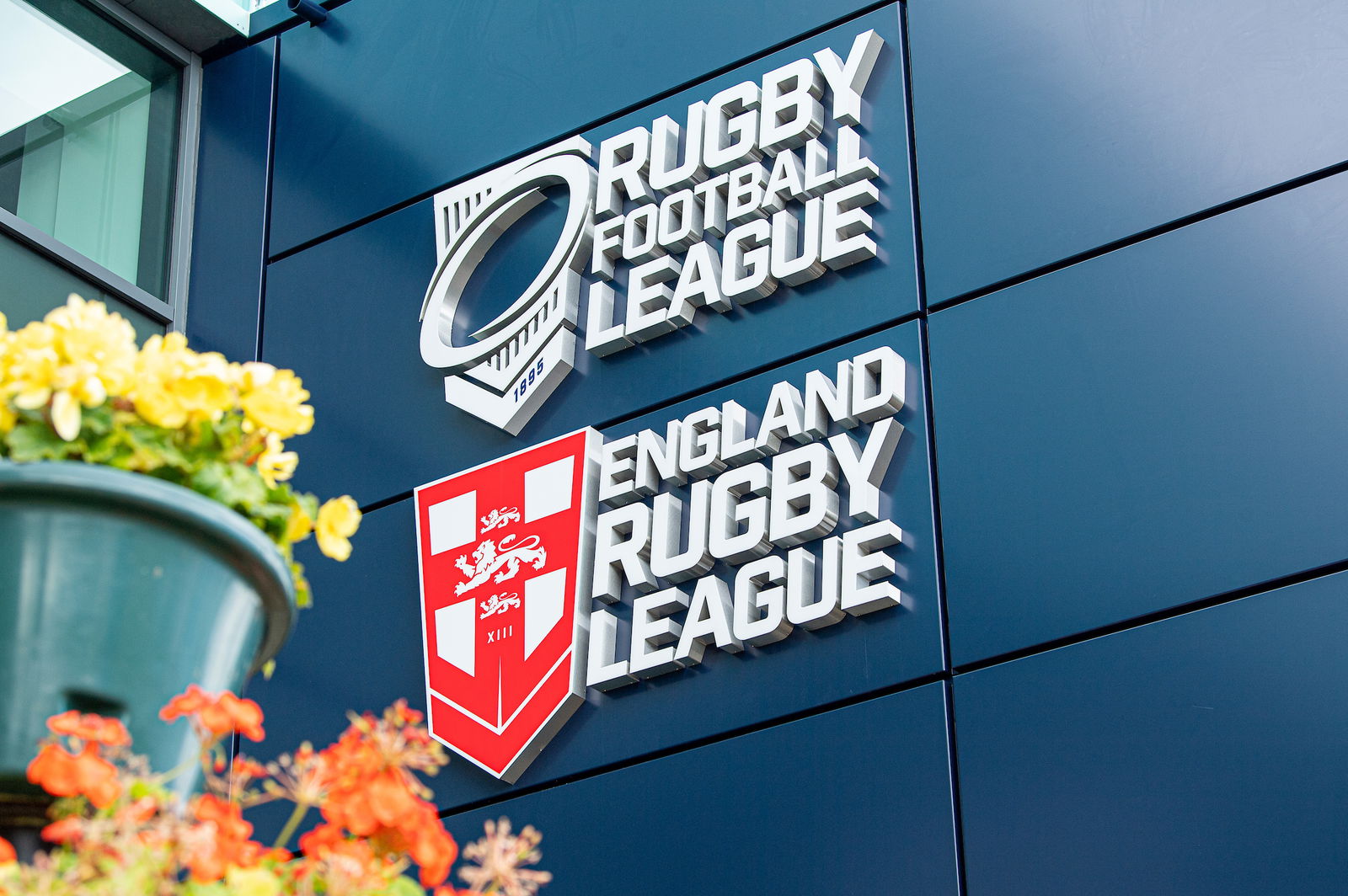 Rugby Football League (RFL) and England Rugby League logos - Super League