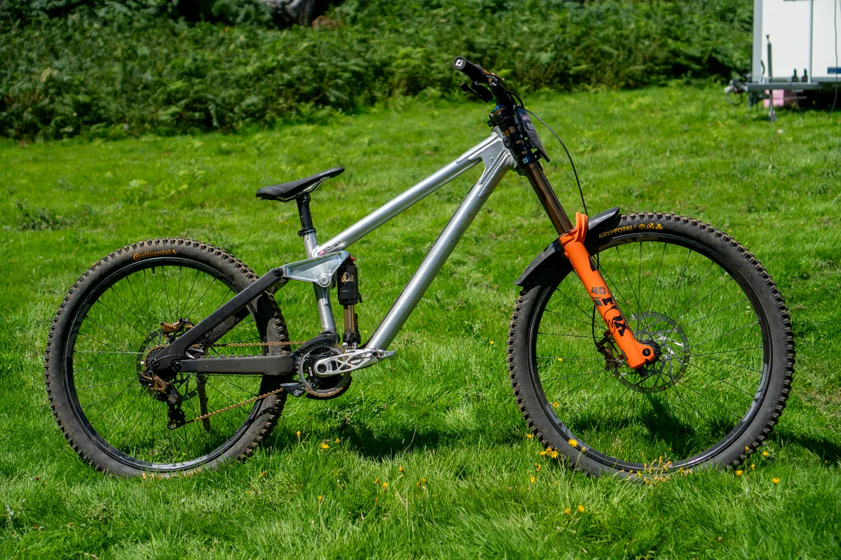 Asa Vermette with Frameworks DH at Red Bull Hardline 2025