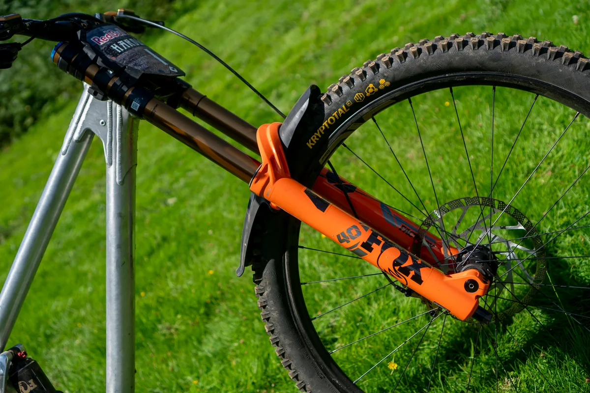 Asa Vermette with Frameworks DH at Red Bull Hardline 2025