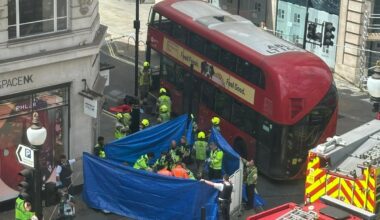 Regent Street crash: Fears pensioner 'could lose both legs' after being hit by bus in central London - London Evening Standard