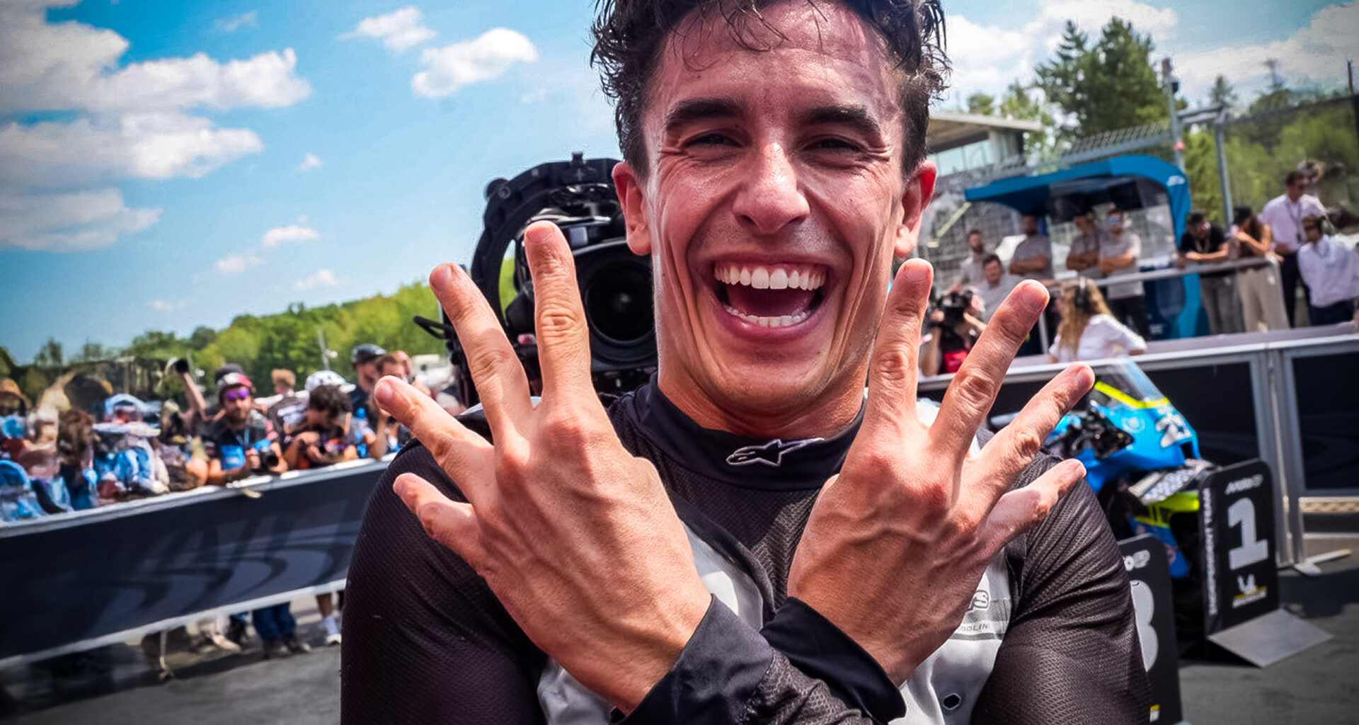 Marc Marquez fends off Bezzecchi to make Ducati history