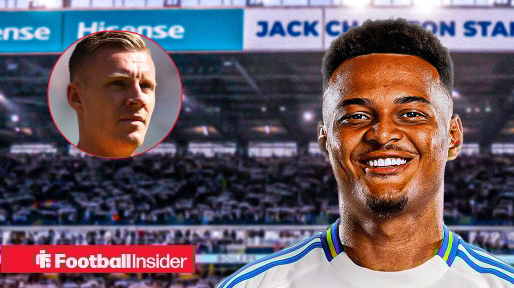 Rodrigo Muniz reacts to Bernd Leno after Leeds transfer developments