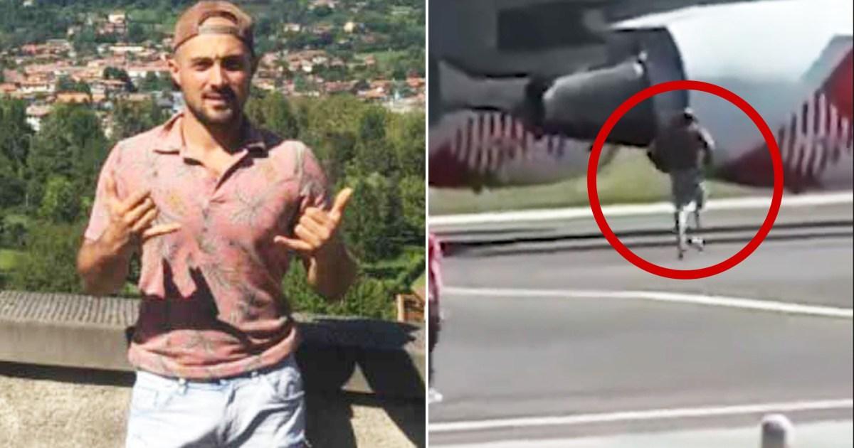 Last moments of man who ran towards plane and died after falling into jet engine | News World
