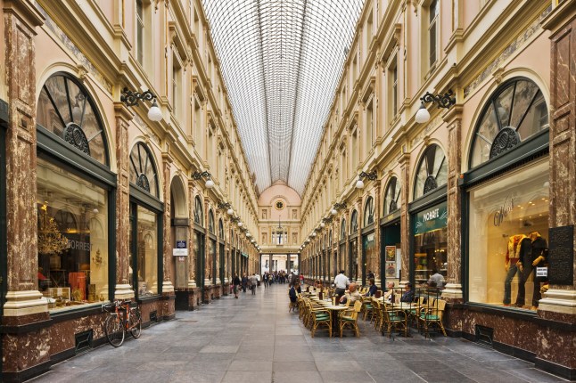 Royal Galleries of Saint-Hubert King's Gallery in central Brussels