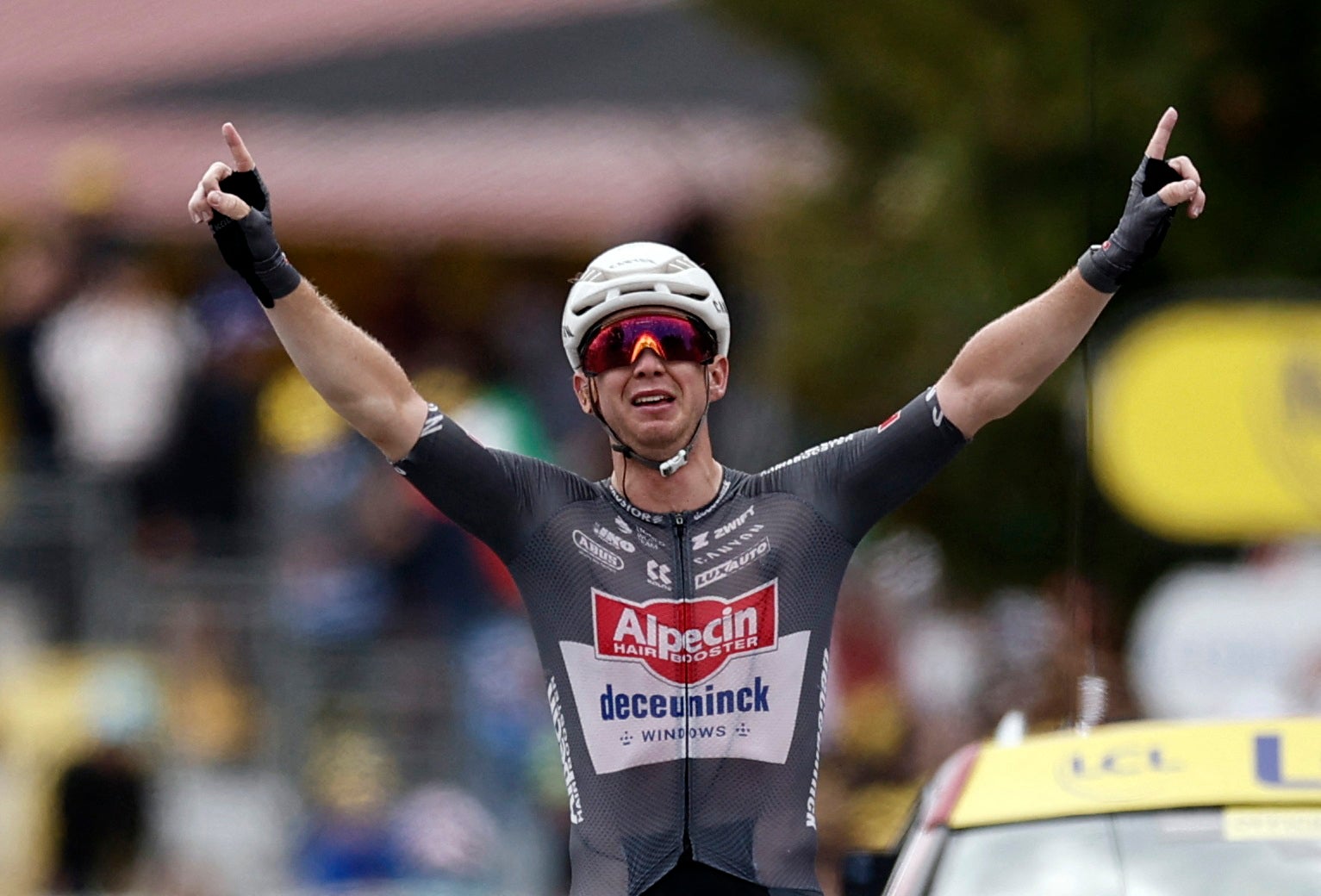 Kaden Groves took a solo victory on stage 20 of the Tour de France